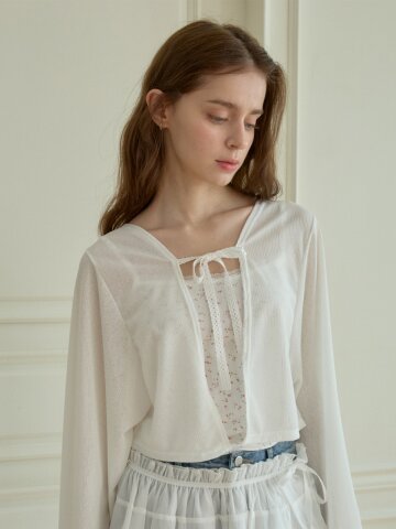 LILLY RIBBON BOLERO_IVORY