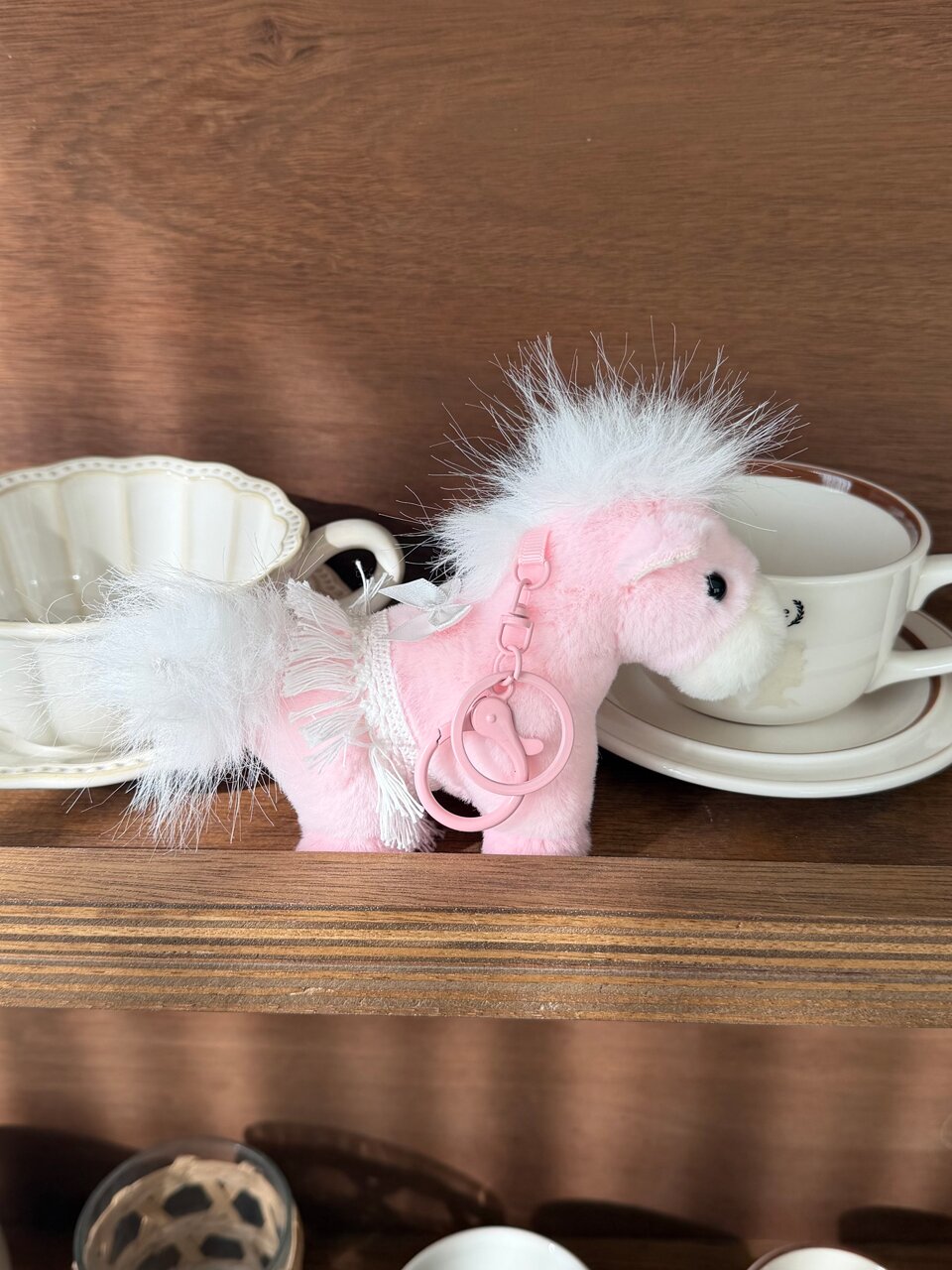 LOVELY LUCKY PONY KEYRING_PINK