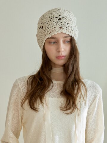 POSY CROCHET BEANIE_BEIGE