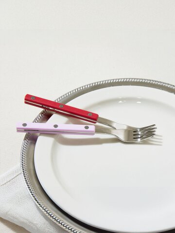 보겐 샤또 커피 포크 케이크 티 포크 과일 미니 디저트 커트러리 10color