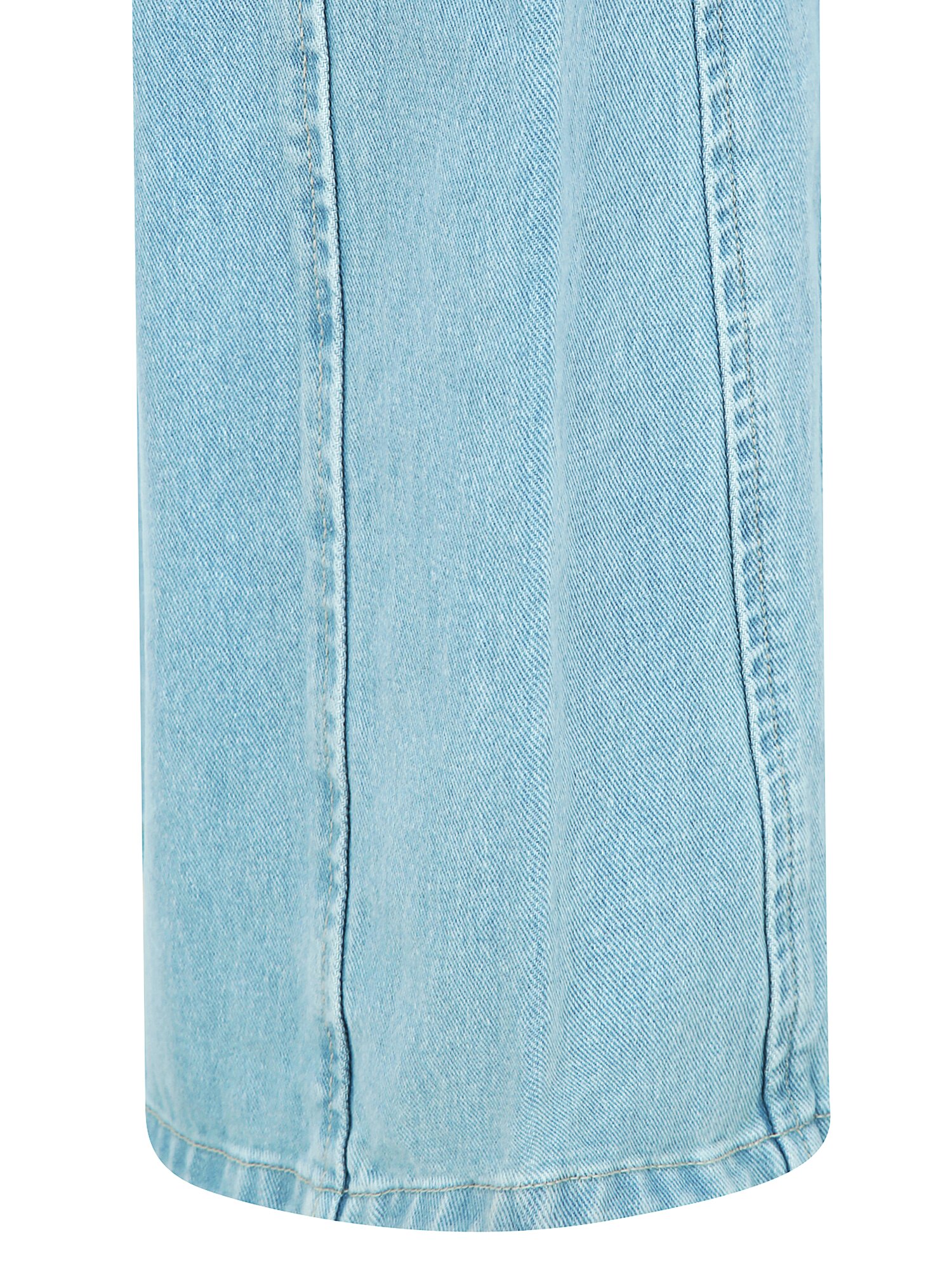 절개 포인트 와이드 데님 팬츠 (LIGHT BLUE)