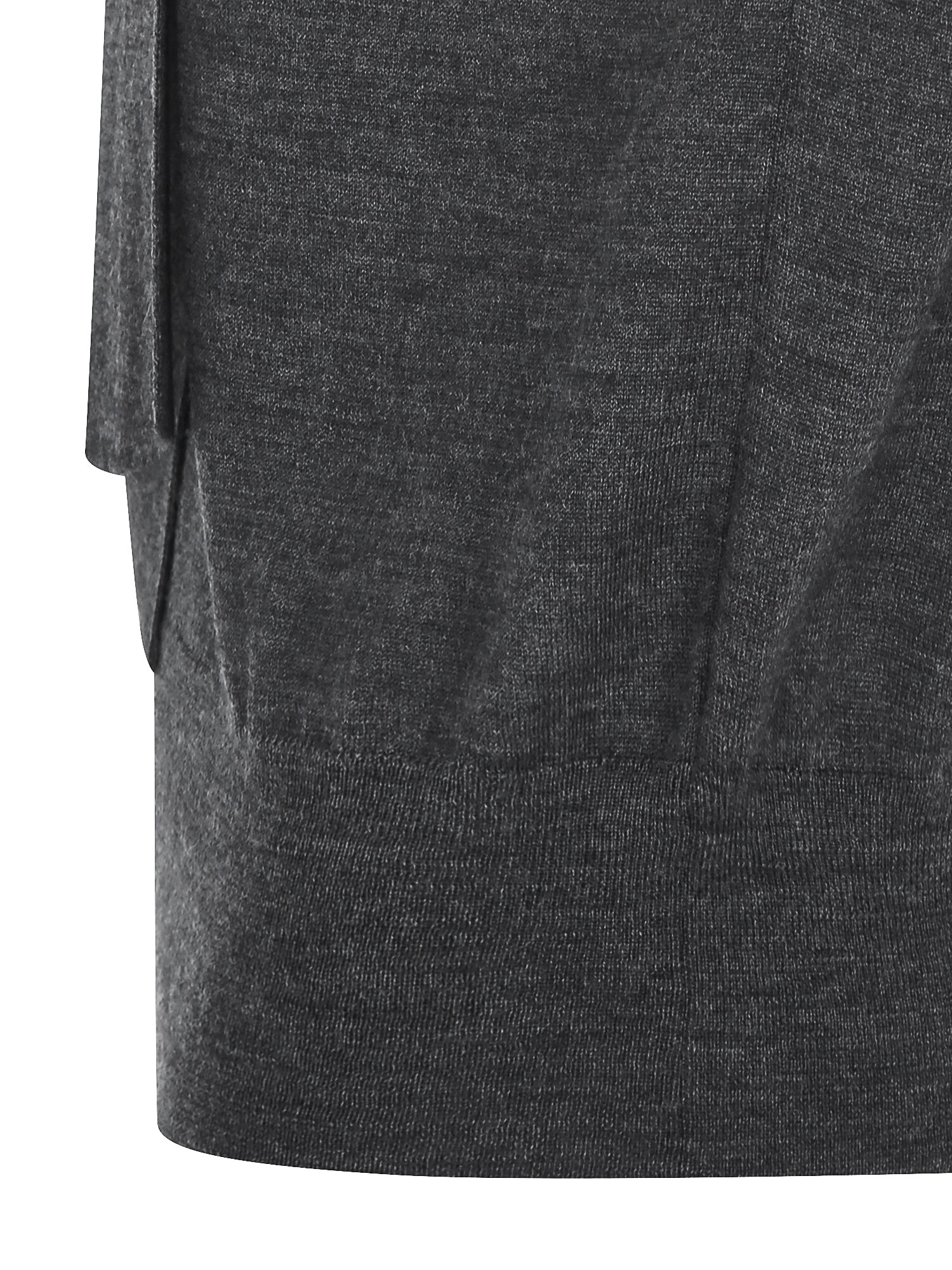 울 투웨이 스카프넥 풀오버 니트 (DARK GREY)