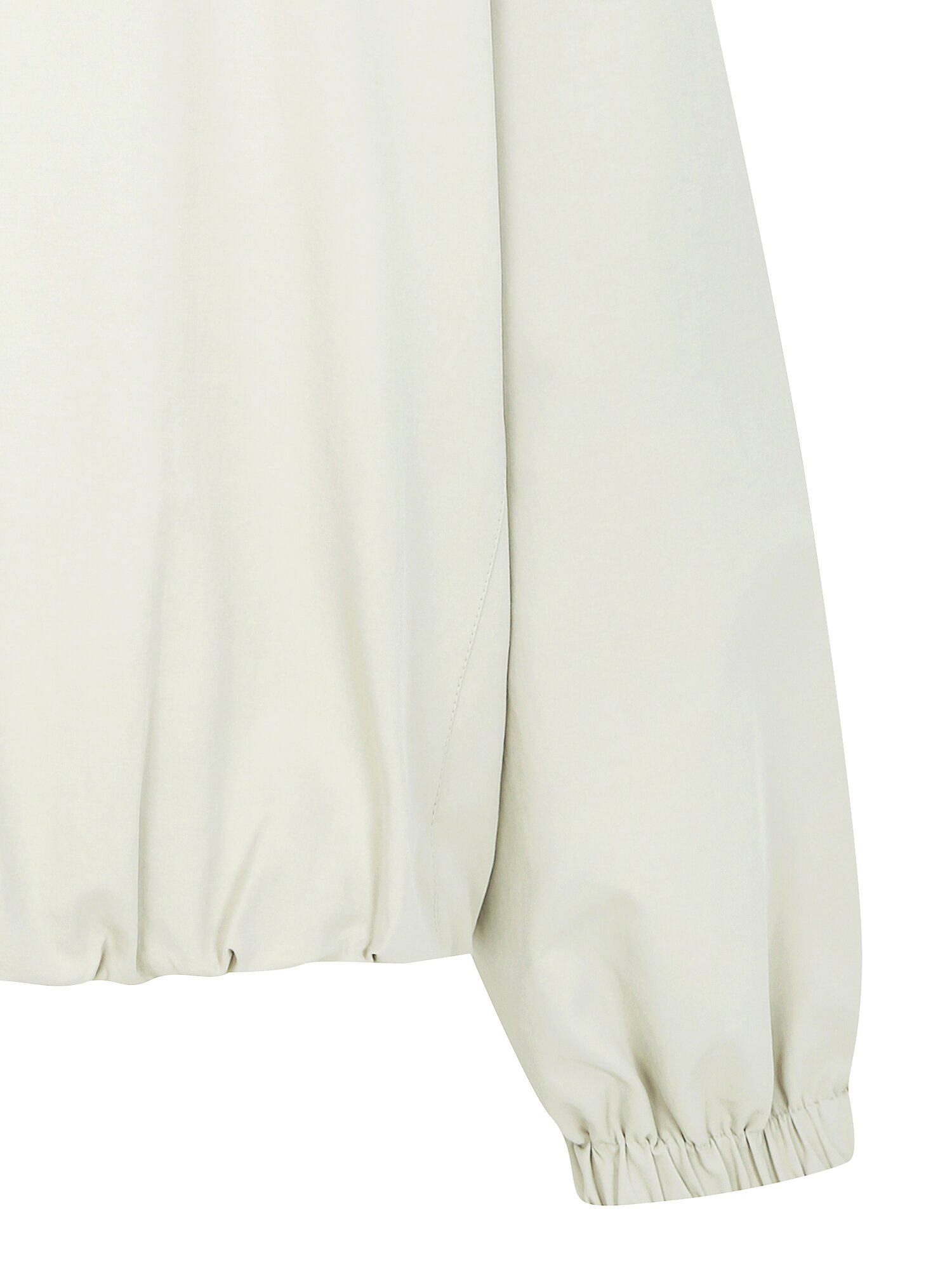 코튼 스트링 후드 집업 점퍼 (LIGHT BEIGE)