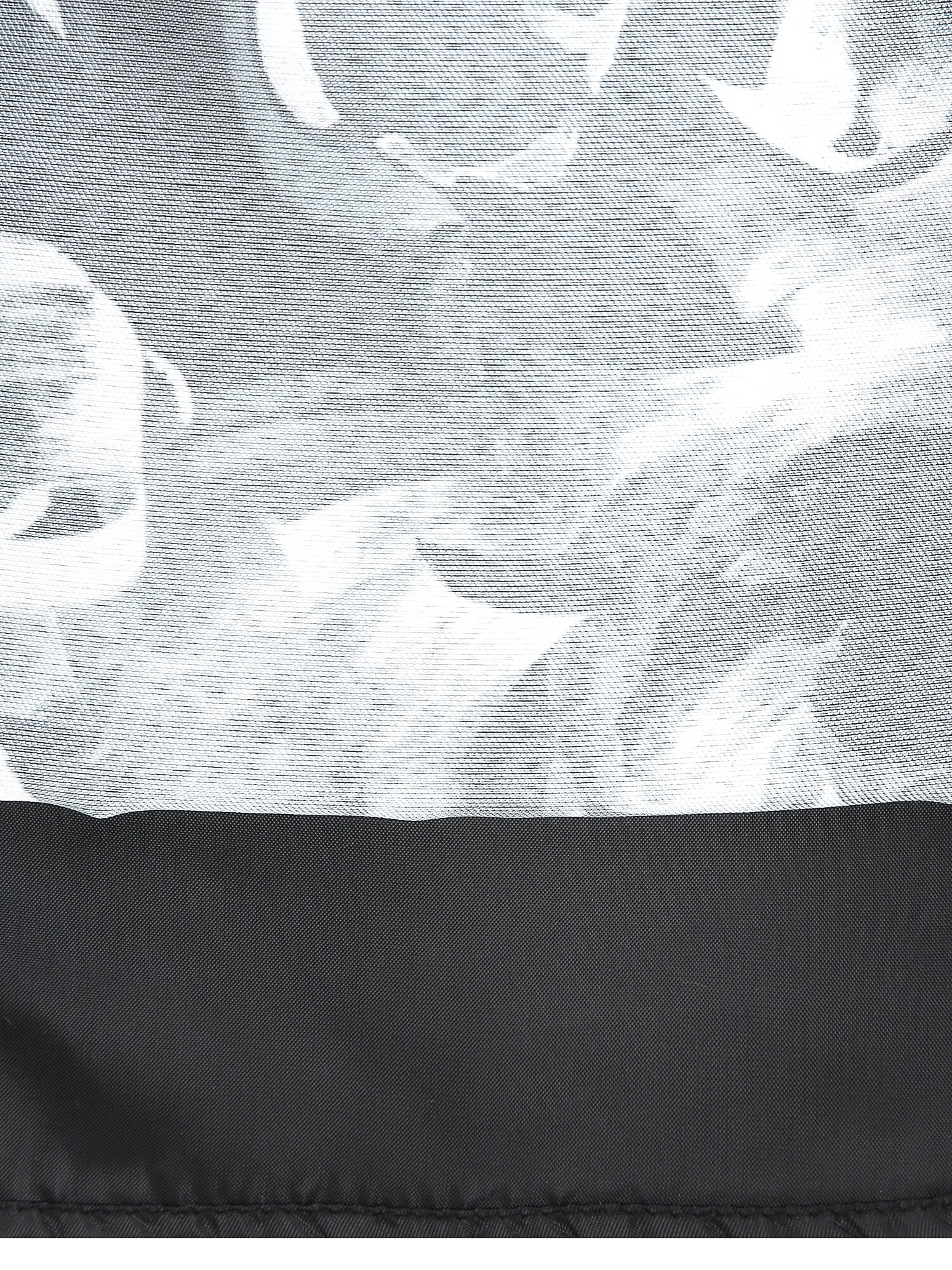 플로럴 배색 플레어 니트 원피스 (BLACK)