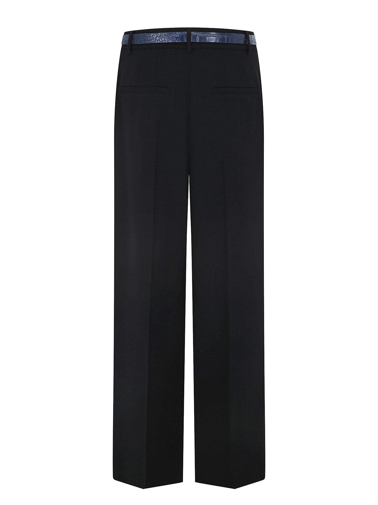 벨티드 원턱 와이드 팬츠 (BLACK)