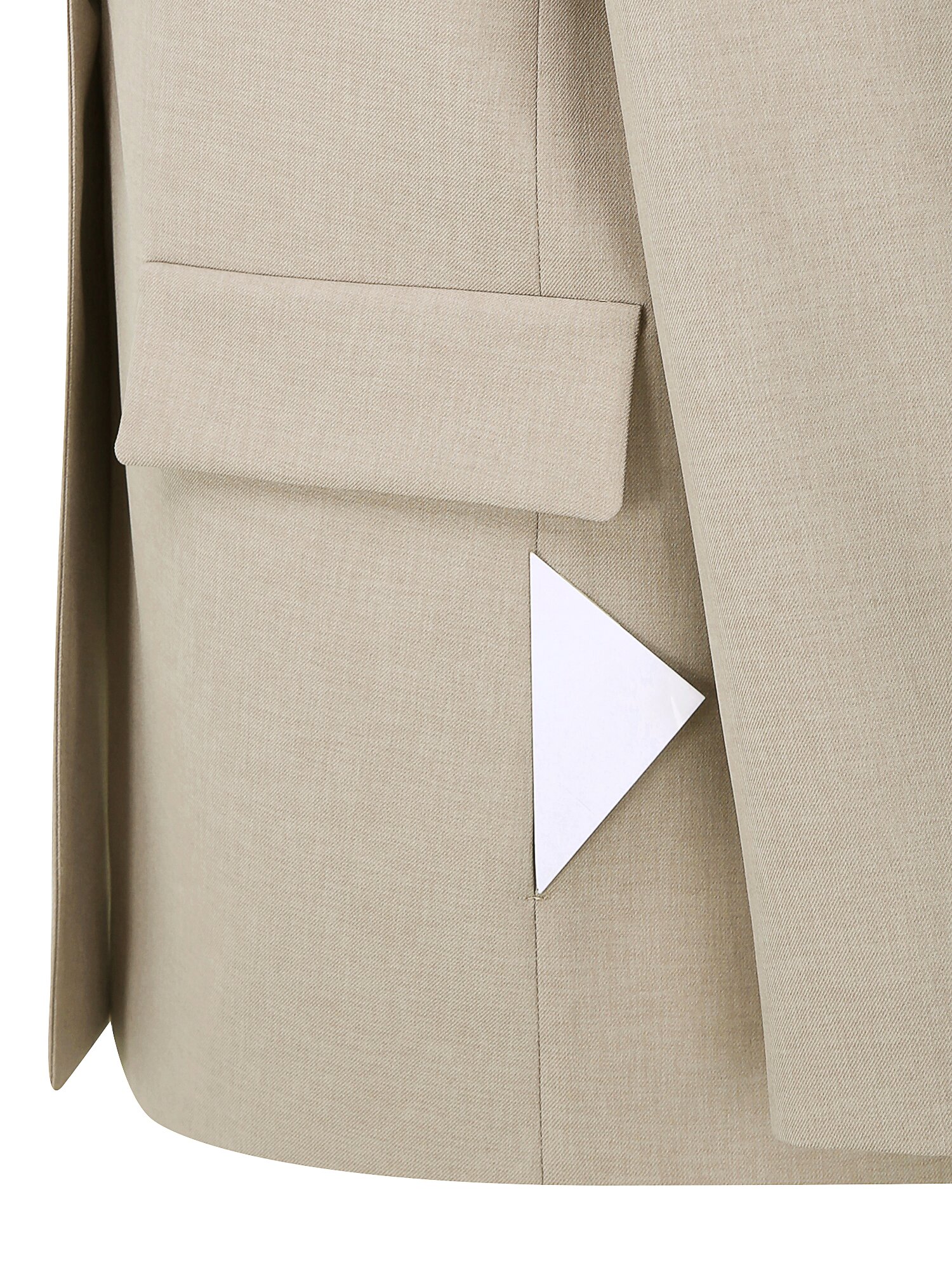 루즈핏 원버튼 브이넥 재킷 (LIGHT BEIGE)