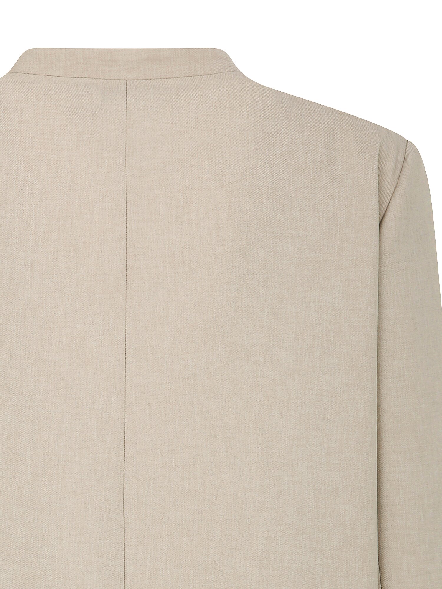 루즈핏 원버튼 브이넥 재킷 (LIGHT BEIGE)