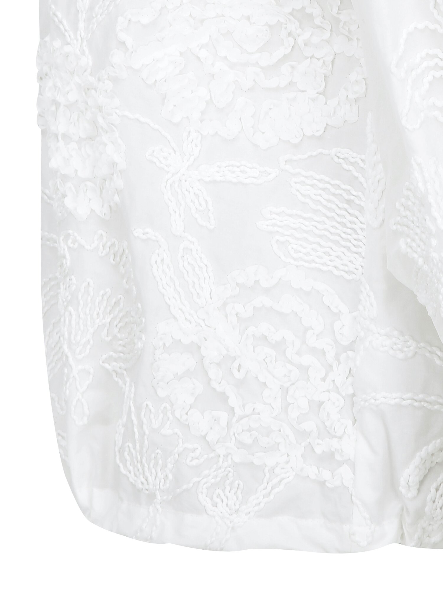 코튼 플라워 텍스쳐 블라우스 (WHITE)