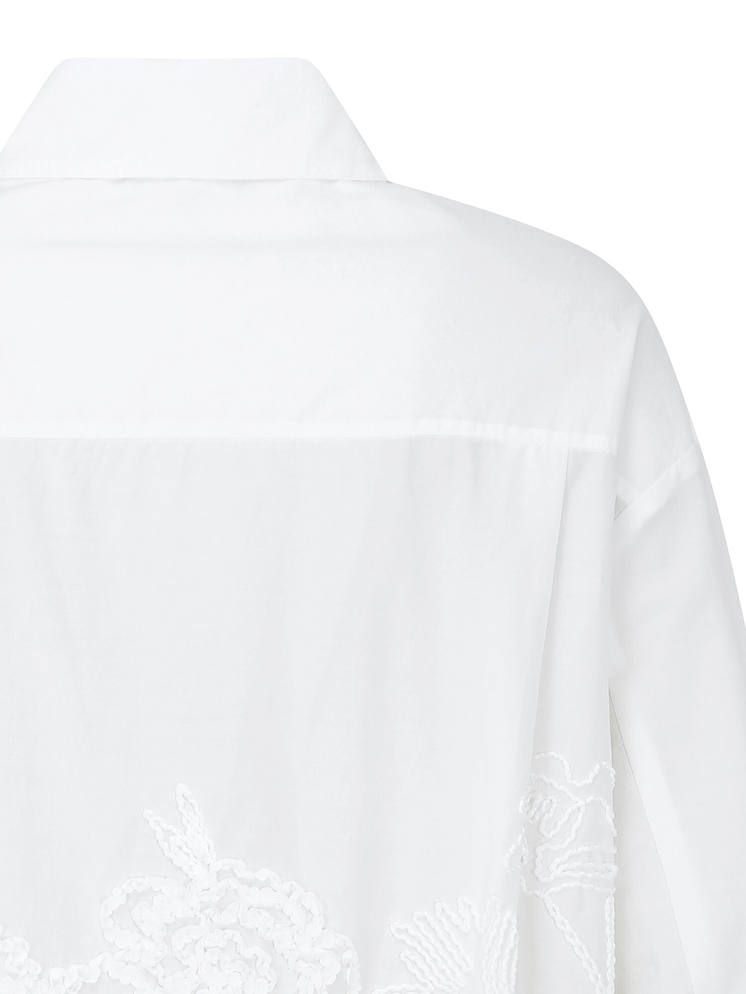 코튼 플라워 텍스쳐 블라우스 (WHITE)