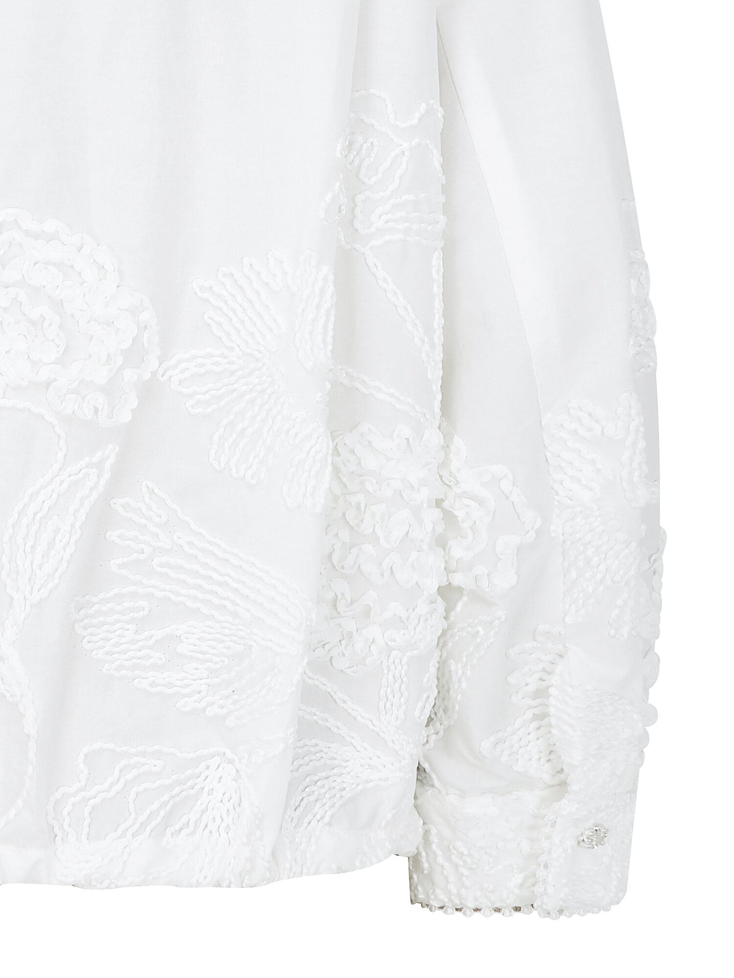 코튼 플라워 텍스쳐 블라우스 (WHITE)