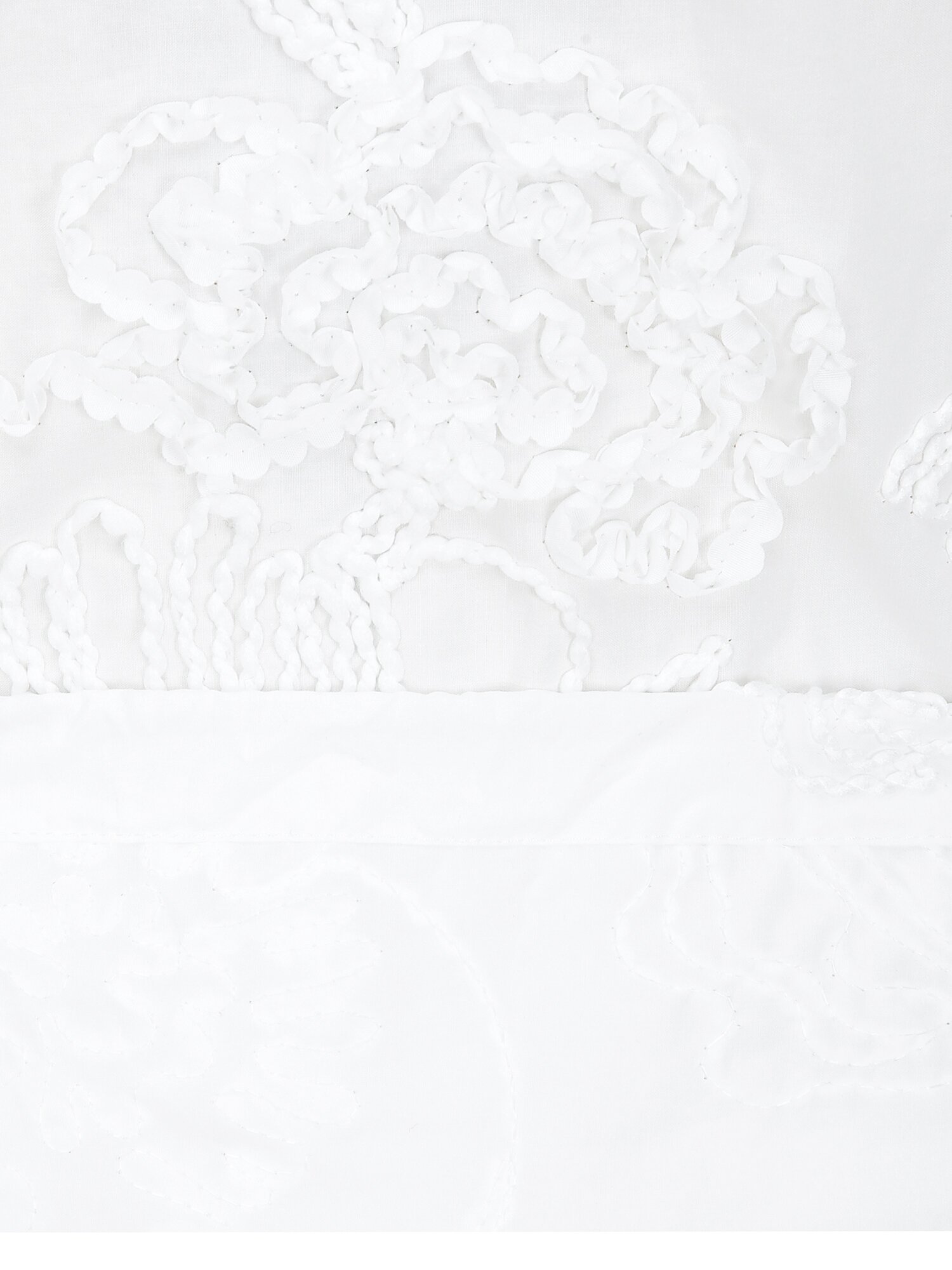 코튼 플라워 텍스쳐 블라우스 (WHITE)