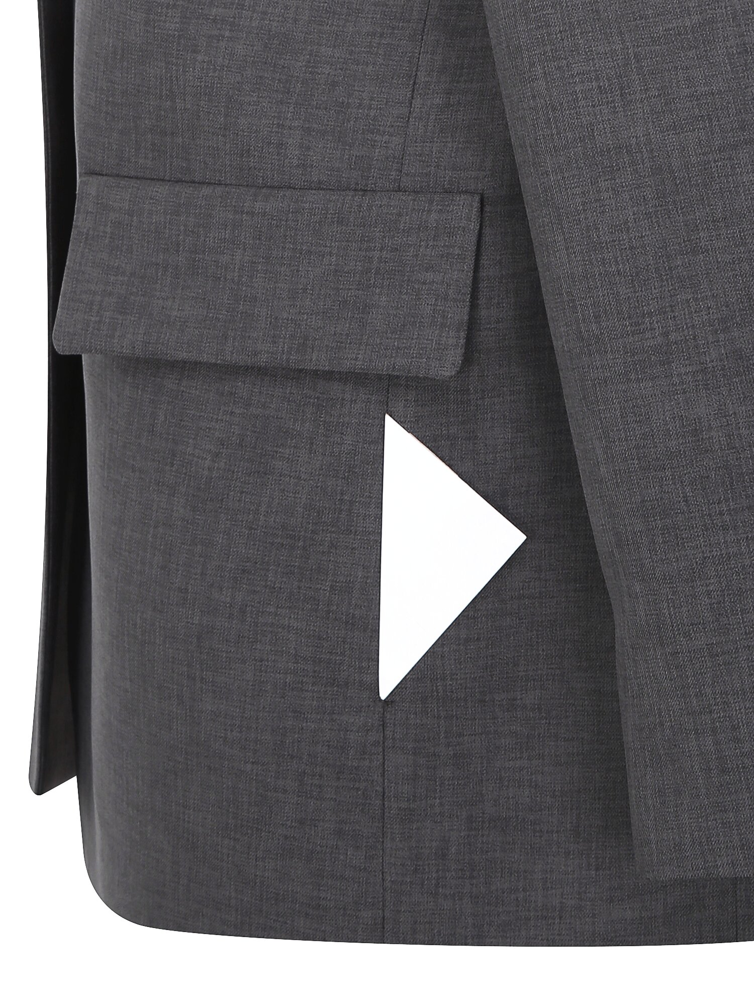 루즈핏 원버튼 브이넥 재킷 (GREY)