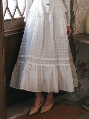 PM_Lace tiered skirt_WHITE