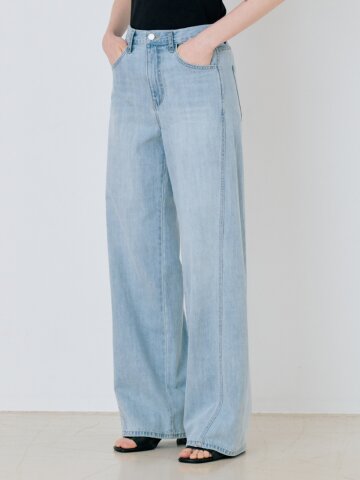 Shape Curved Denim pants - Light Blue