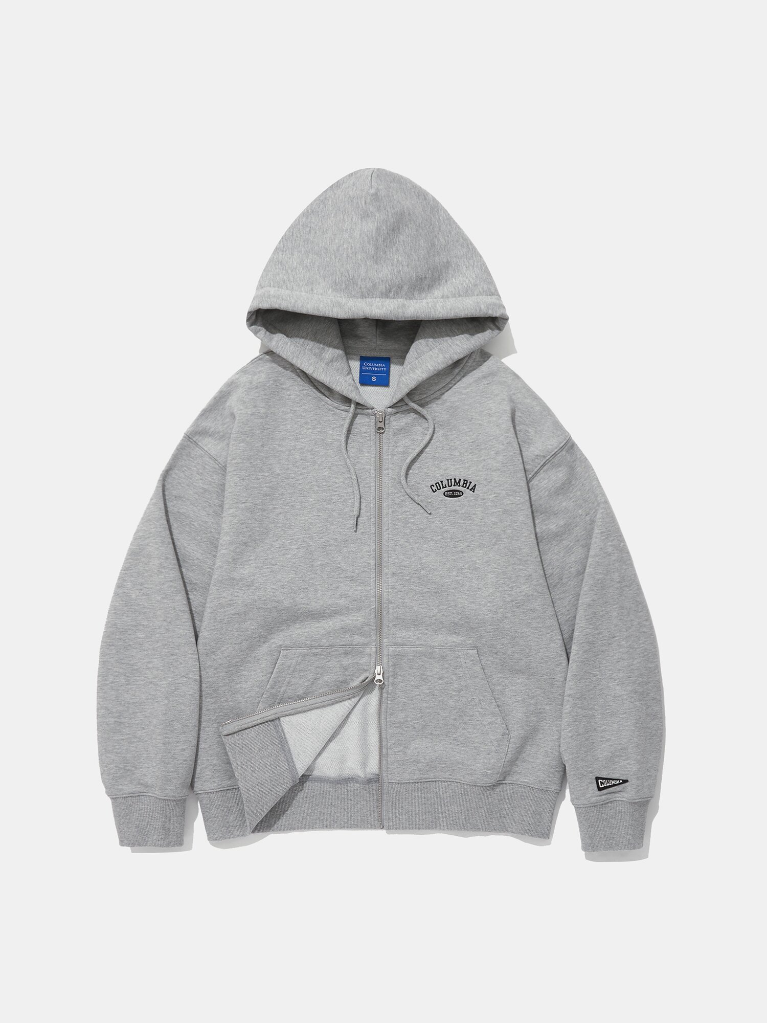 CU ARCH TERRY ZIP-UP HOODIE_MELANGE GRAY