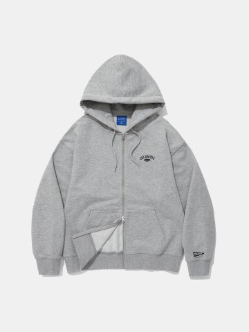CU ARCH TERRY ZIP-UP HOODIE_MELANGE GRAY