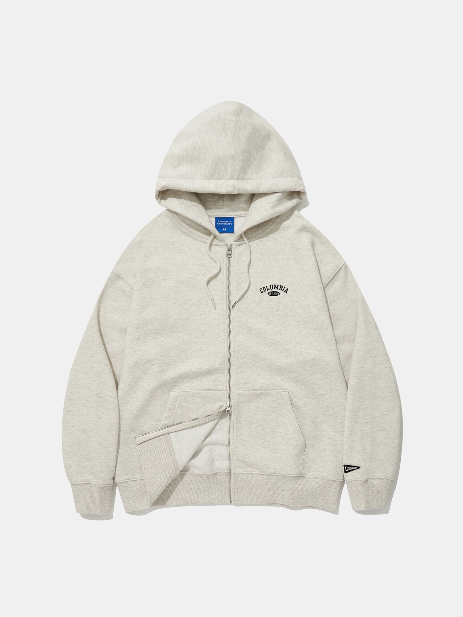 CU ARCH TERRY ZIP-UP HOODIE_OATMEAL
