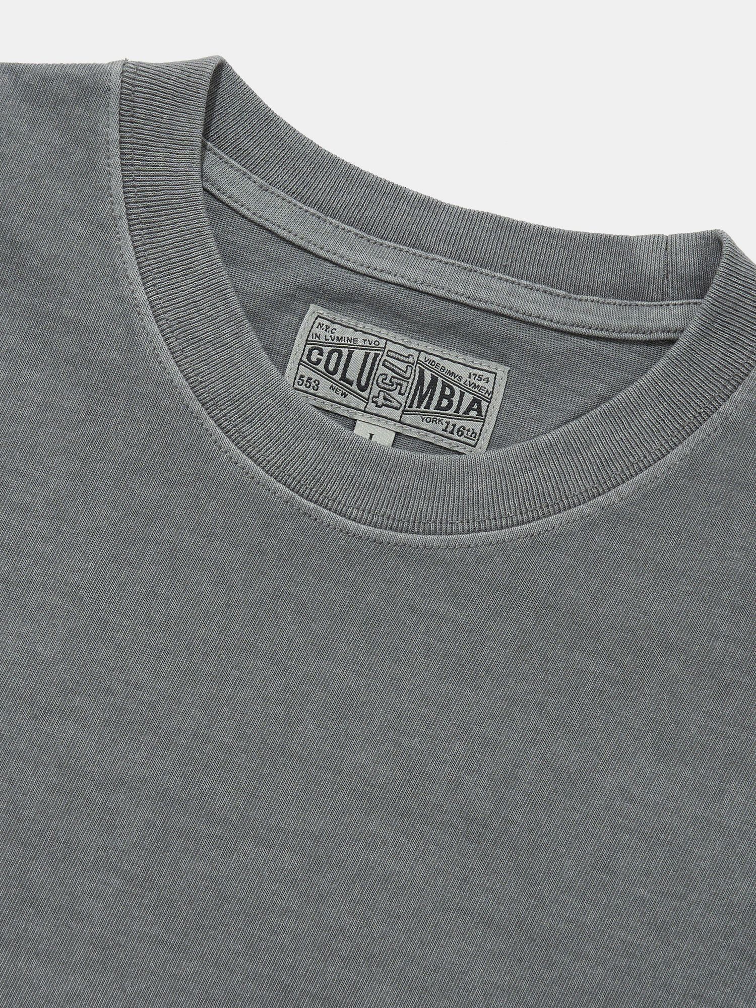 OPEN YOUR NY SALT WASHED S/S T-SHIRTS_GRAY