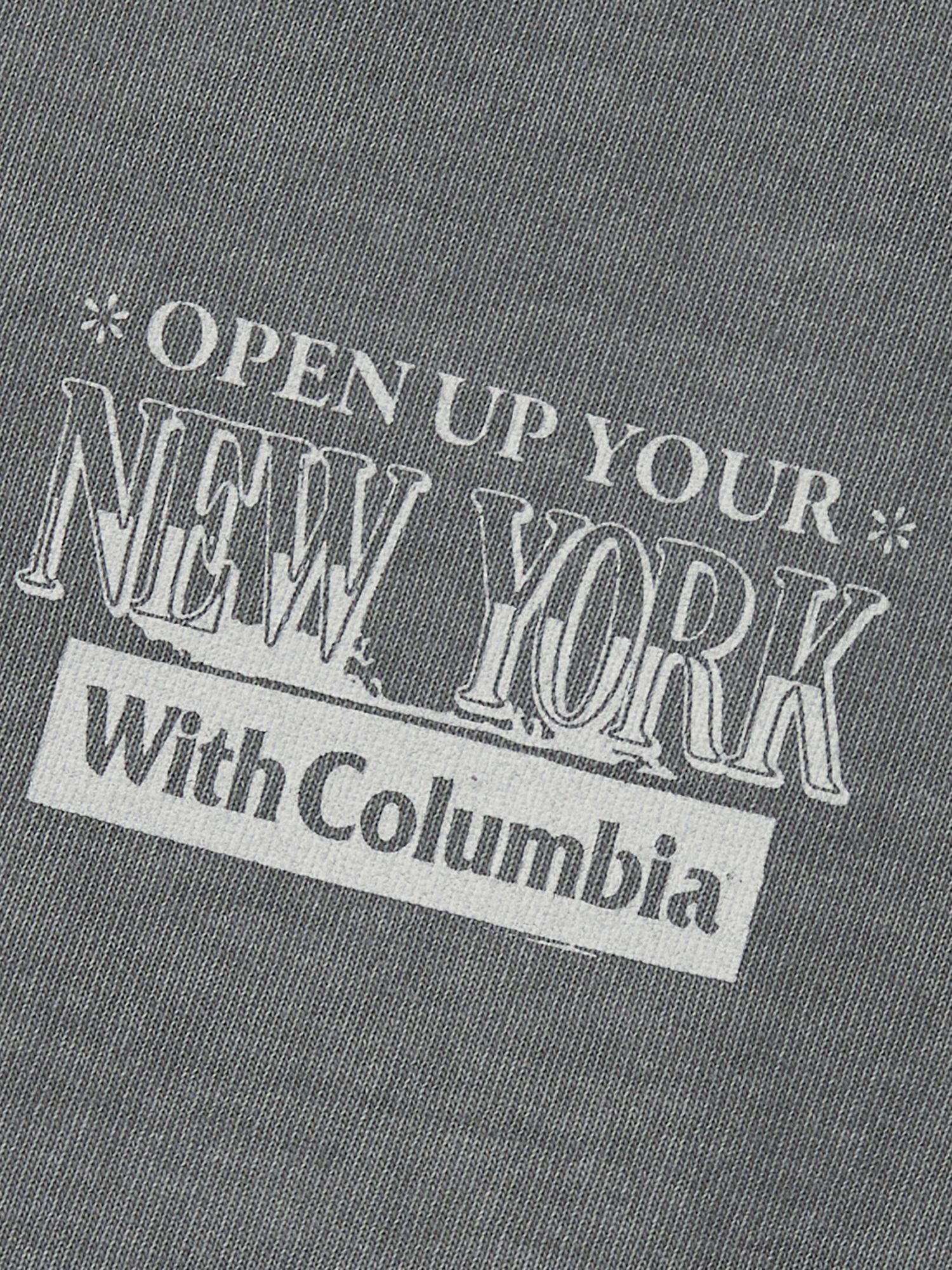 OPEN YOUR NY SALT WASHED S/S T-SHIRTS_GRAY
