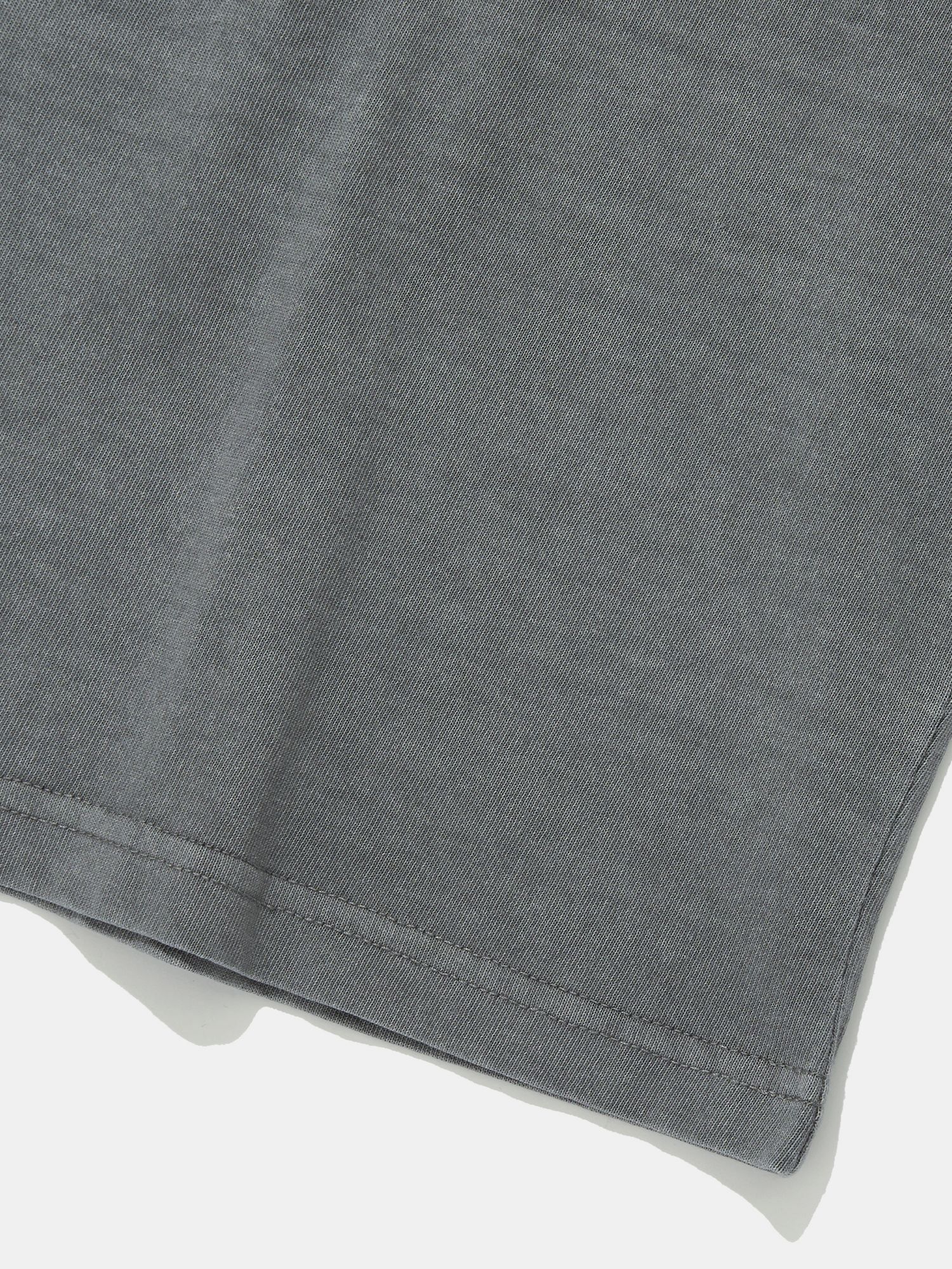 OPEN YOUR NY SALT WASHED S/S T-SHIRTS_GRAY