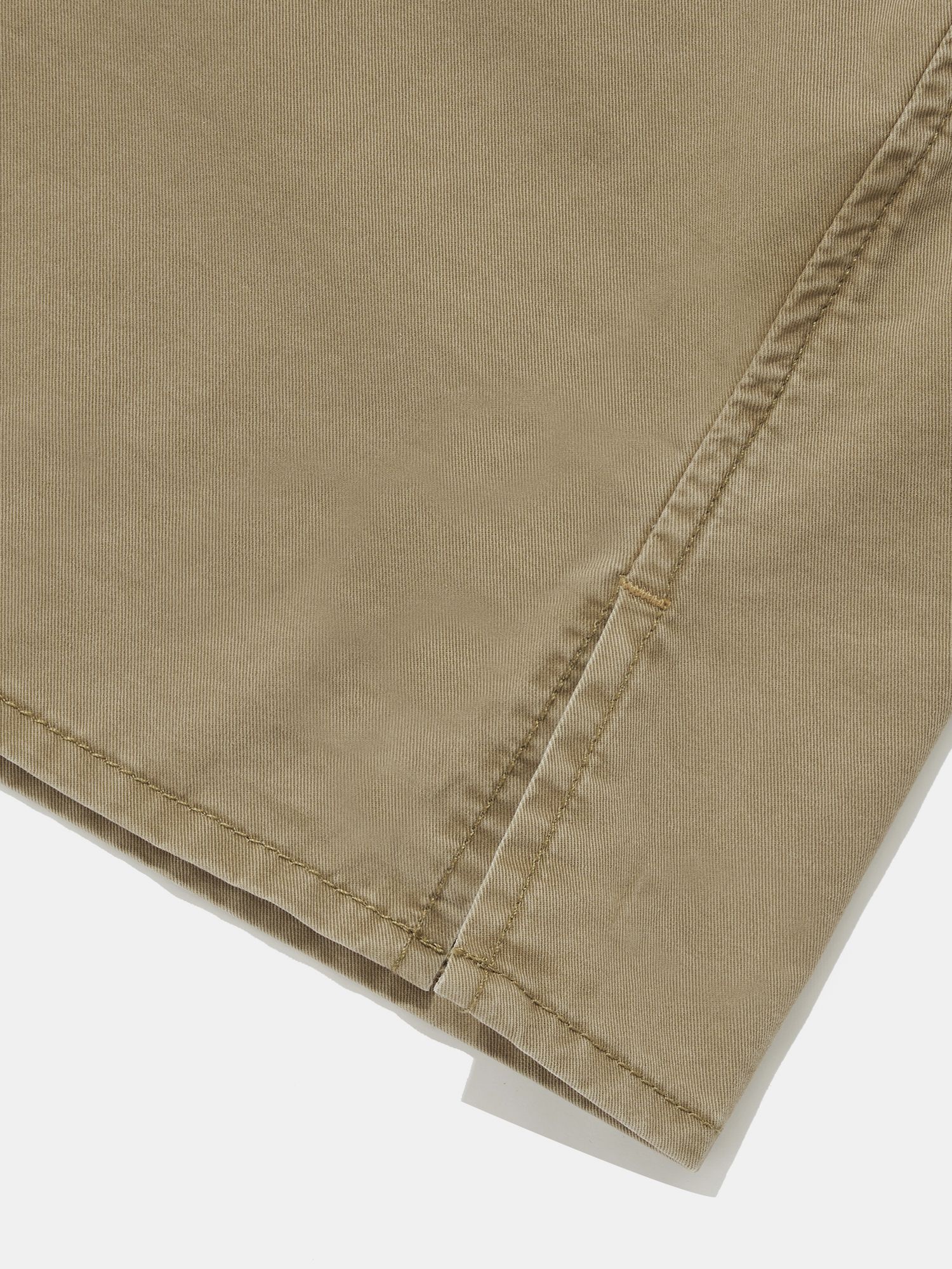SL-LABEL WASHED BIG POCKET TWILL S/S SHIRTS_BEIGE