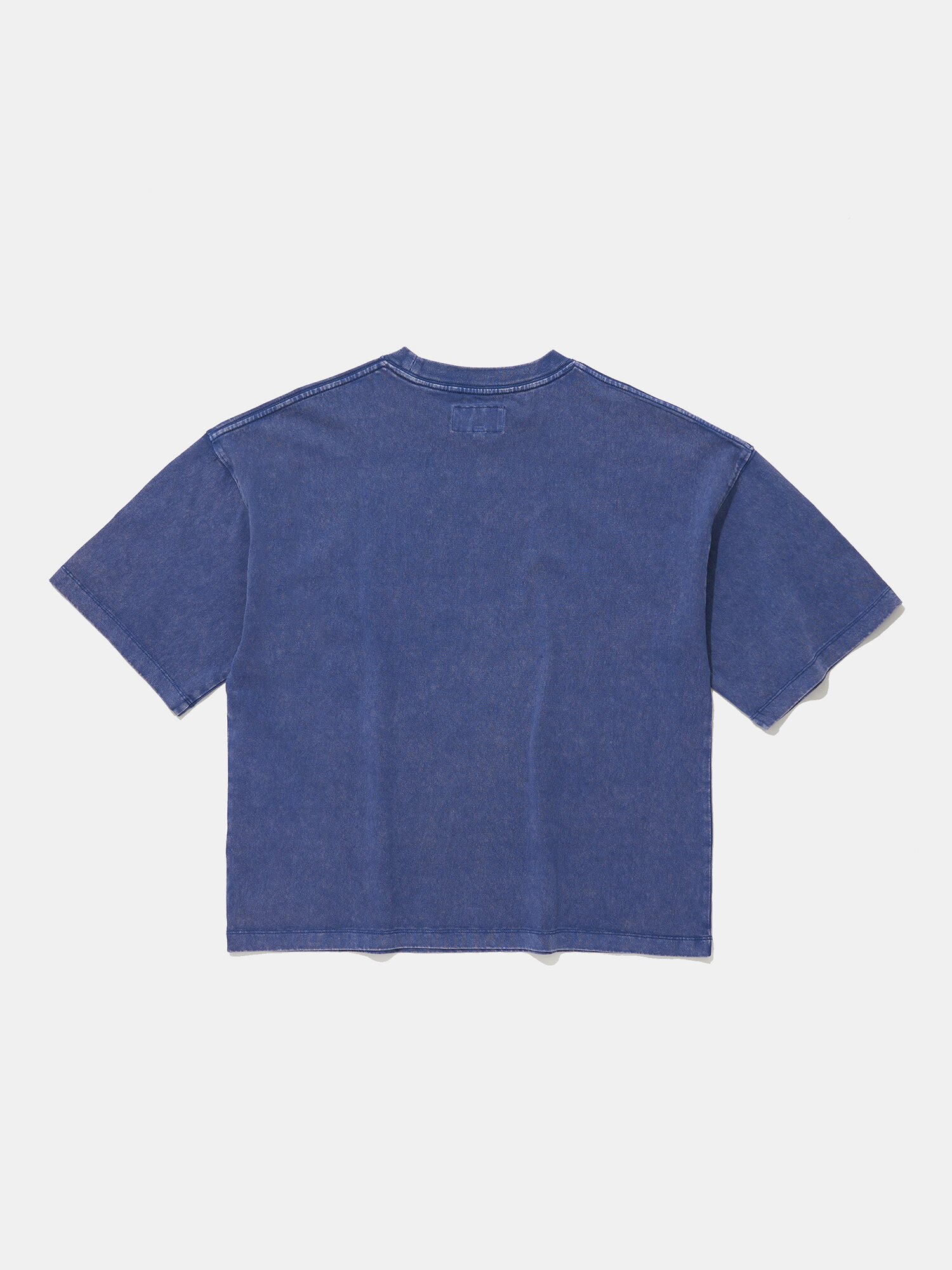 CU BURN SALT WASHED WOMEN OVER-FIT S/S T-SHIRTS_BLUE