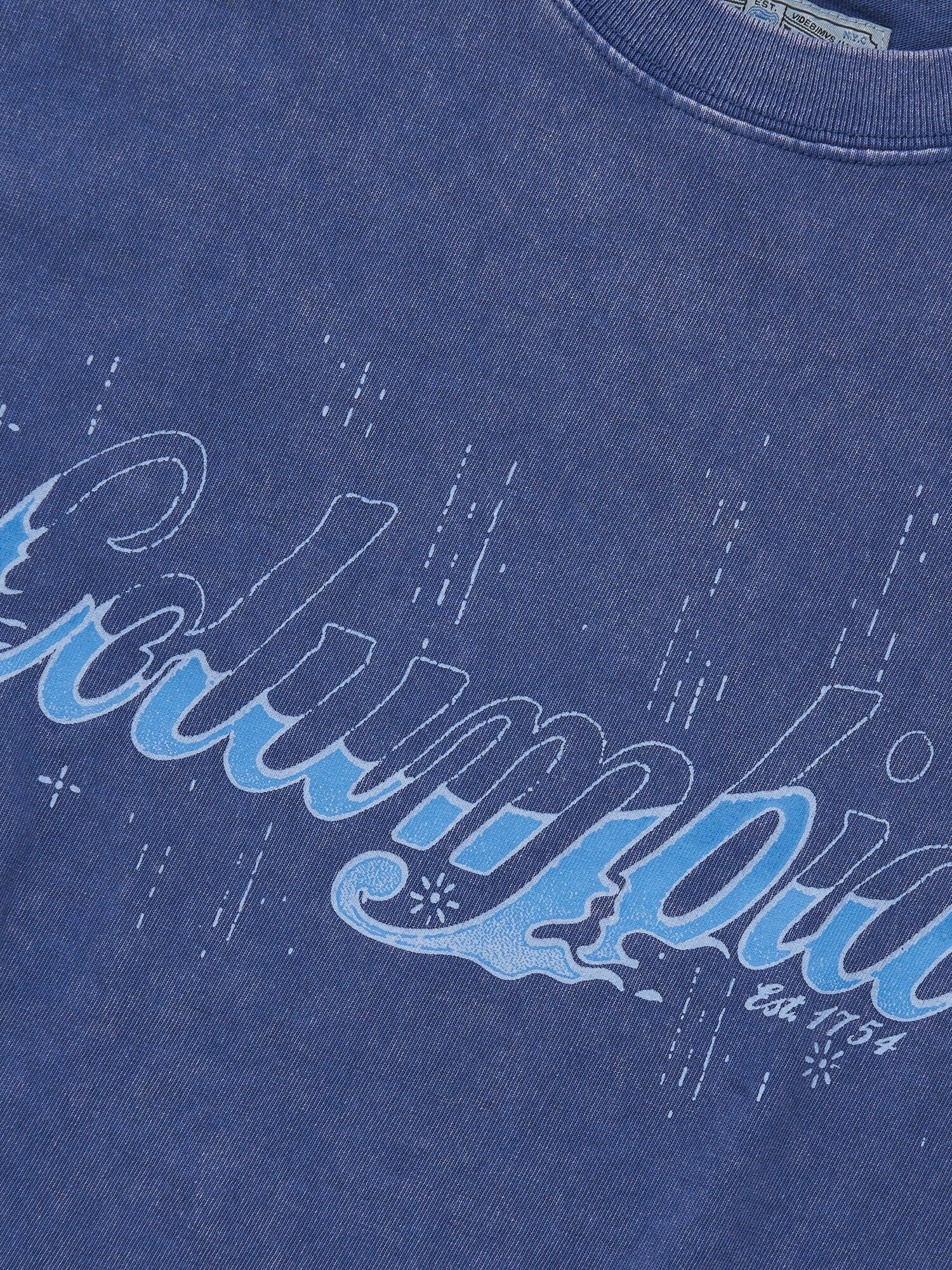 CU BURN SALT WASHED WOMEN OVER-FIT S/S T-SHIRTS_BLUE