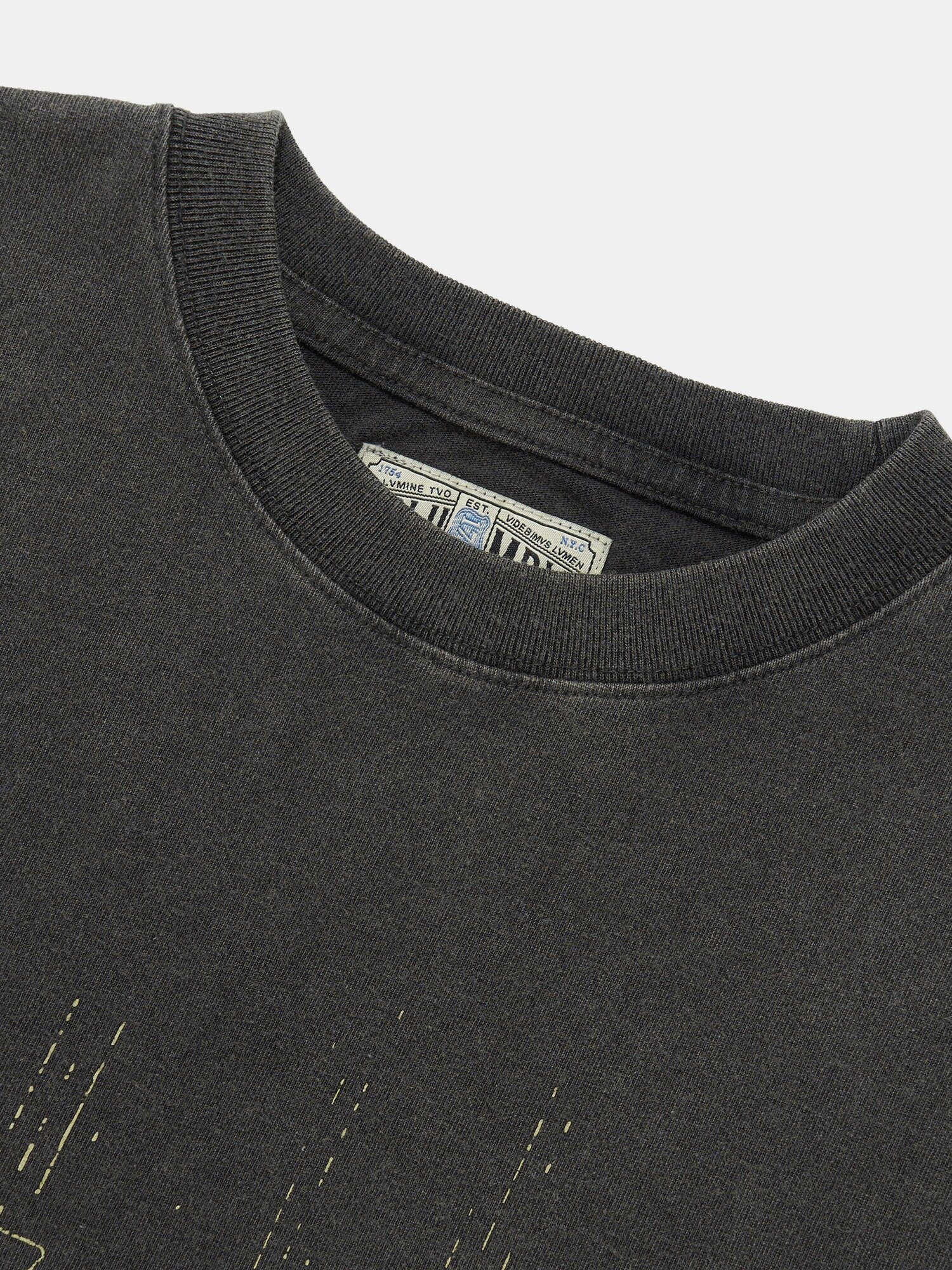 CU BURN SALT WASHED WOMEN OVER-FIT S/S T-SHIRTS_CHARCOAL