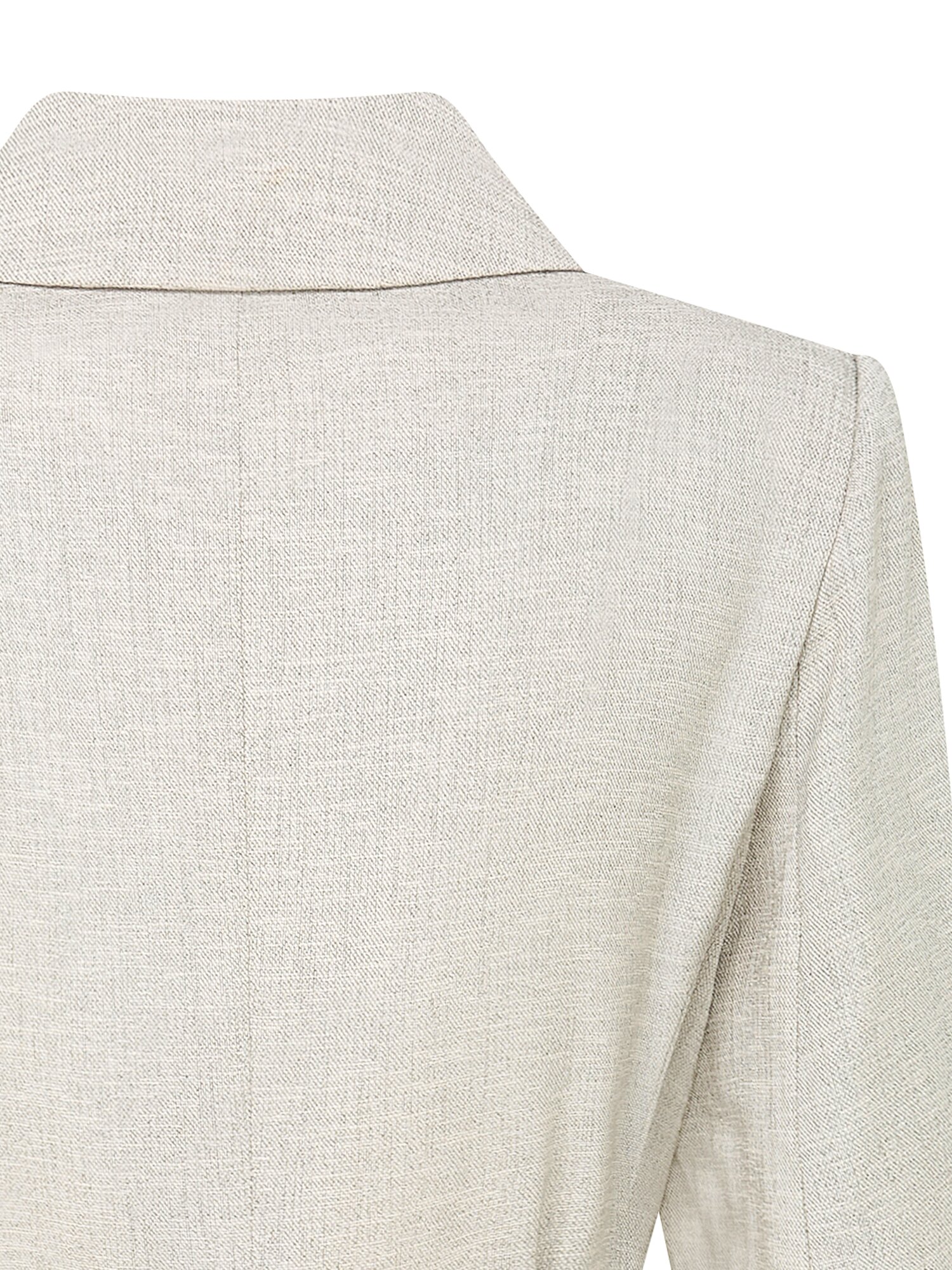 벨티드 하프 슬리브 싱글 재킷 (MELANGE BEIGE)