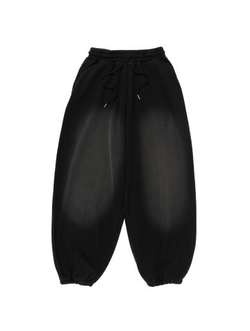 라이트 핀턱 벌룬 조거팬츠 (블랙)