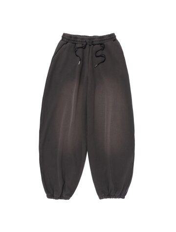 라이트 핀턱 벌룬 조거팬츠 (차콜)