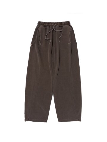 사이드 스냅 피그 트레이닝 팬츠 (브라운)