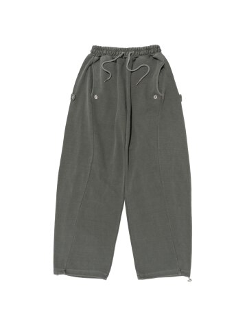 사이드 스냅 피그 트레이닝 팬츠 (카키)