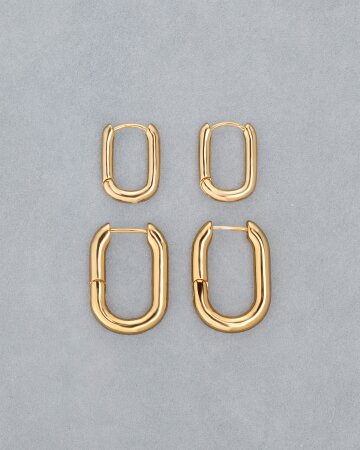 Essential Link Hoop Earrings
에센셜 링크 후프 이어링
