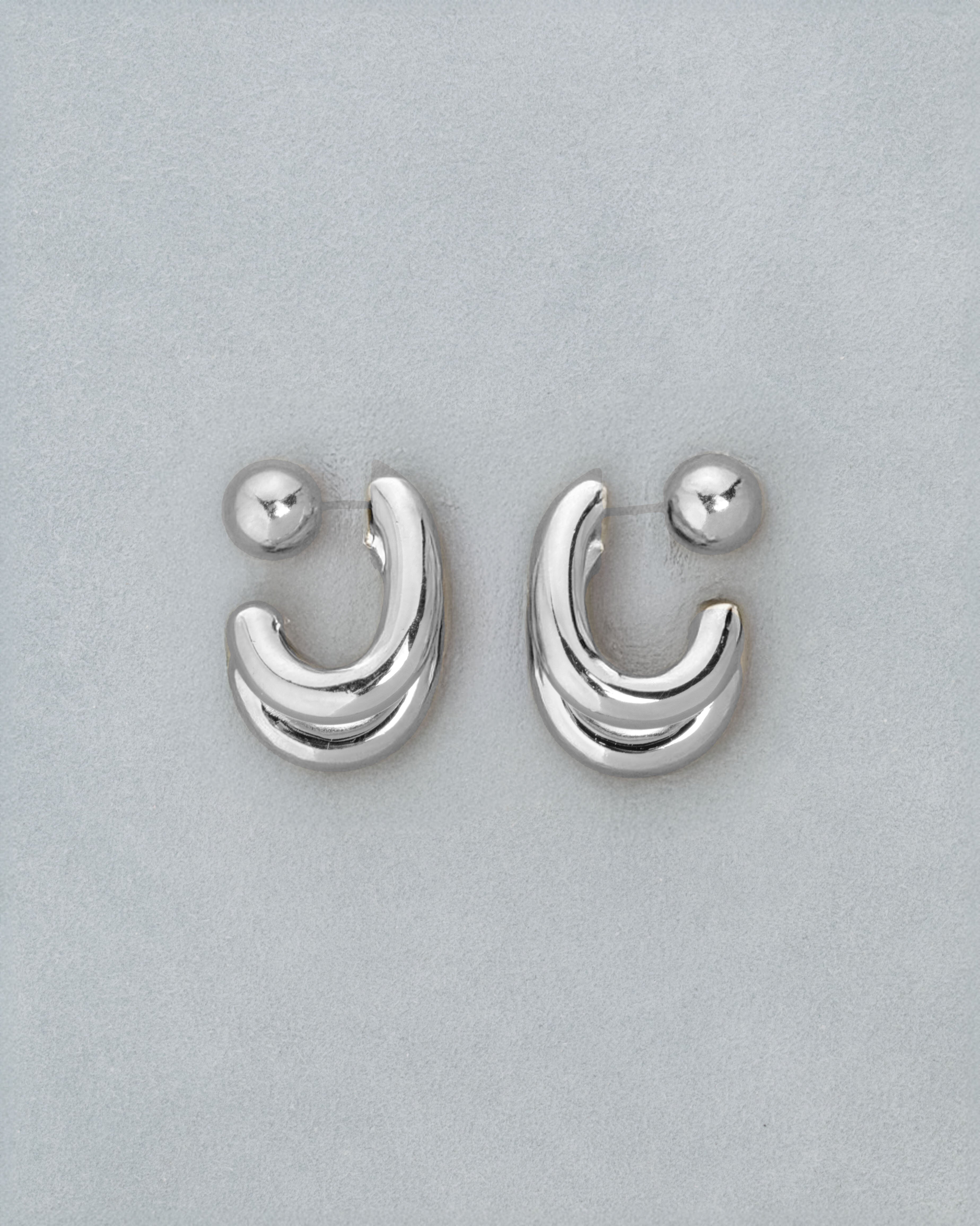 [컨젠] Essential Dual Hoop Earrings 에센셜 듀얼 후프 이어링