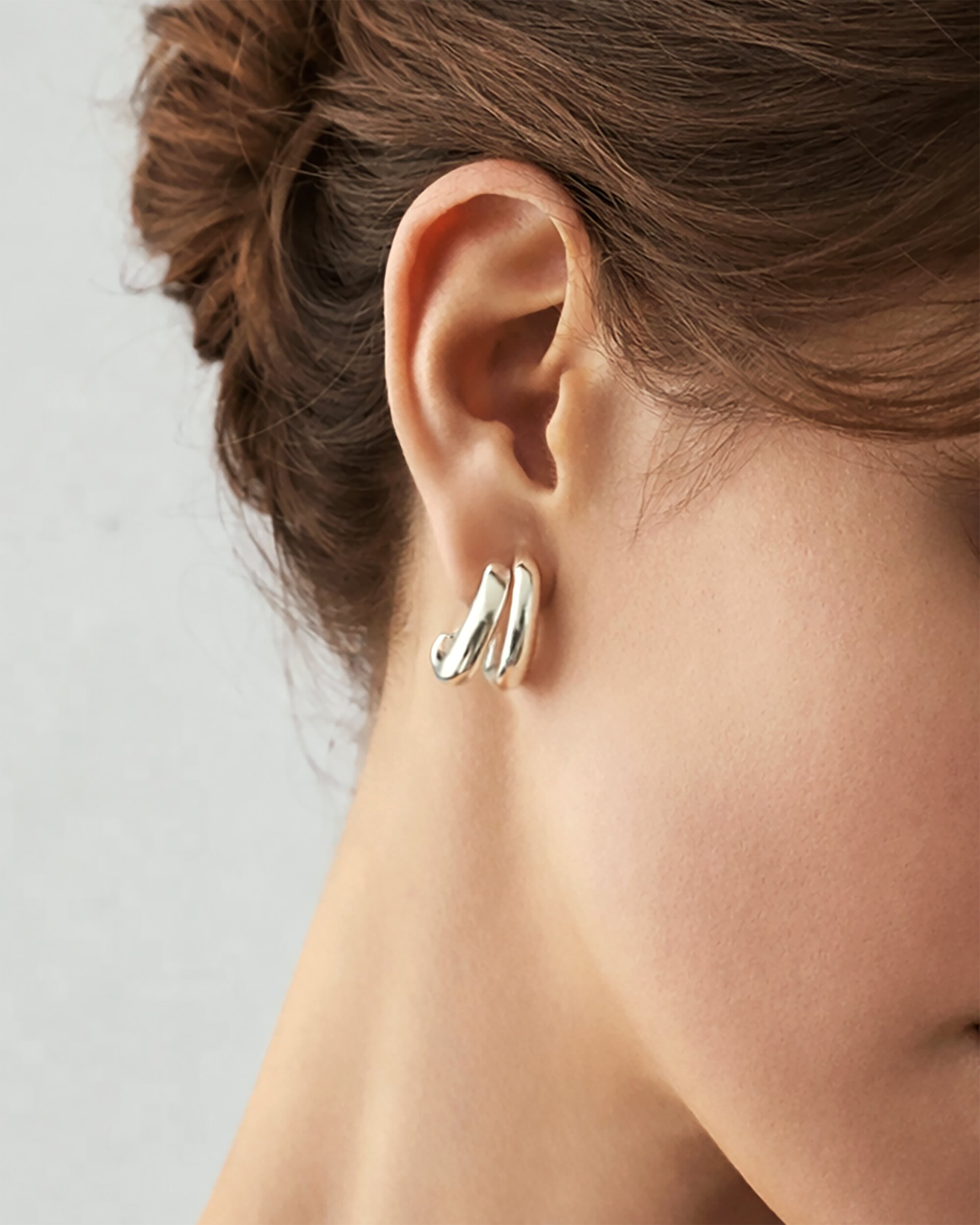 [컨젠] Essential Dual Hoop Earrings 에센셜 듀얼 후프 이어링