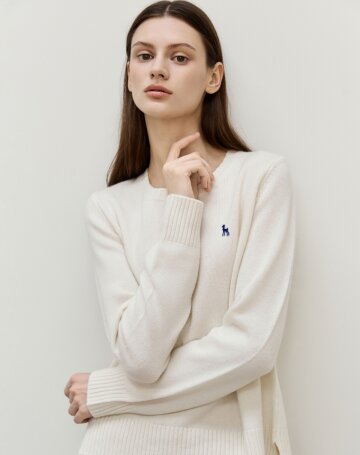 울캐시미어 크루넥 스웨터 3colors