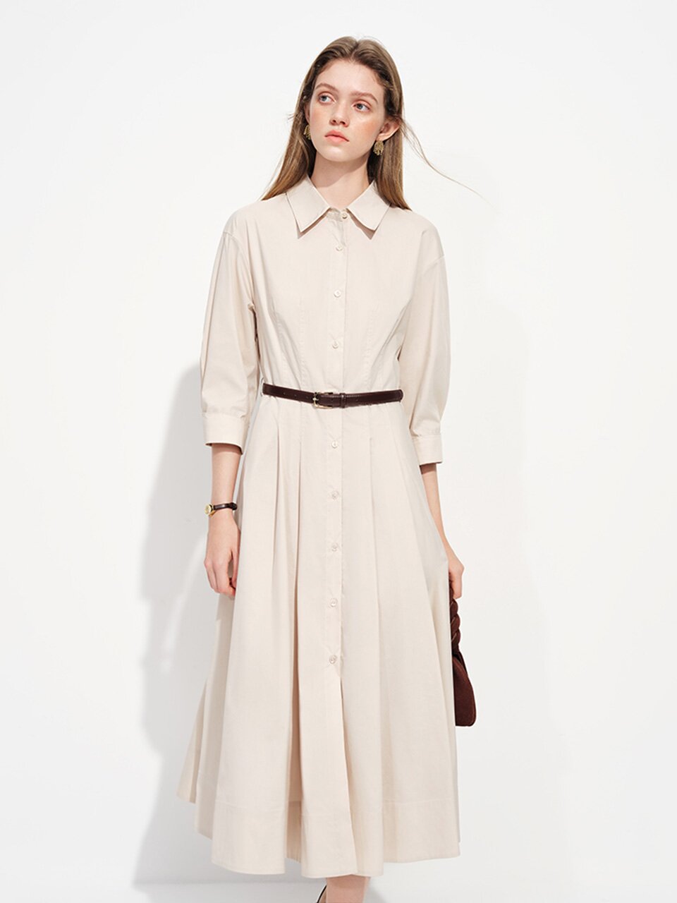 5/22 예약배송_WD_Pleated shirt dress_2color