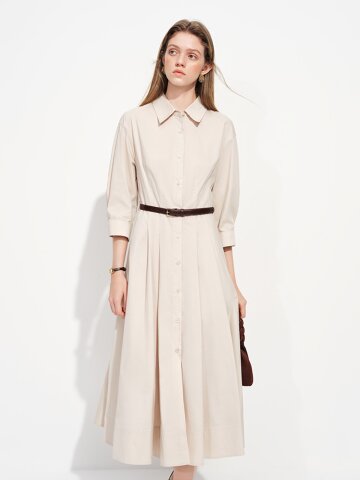 WD_Pleated shirt dress_2color