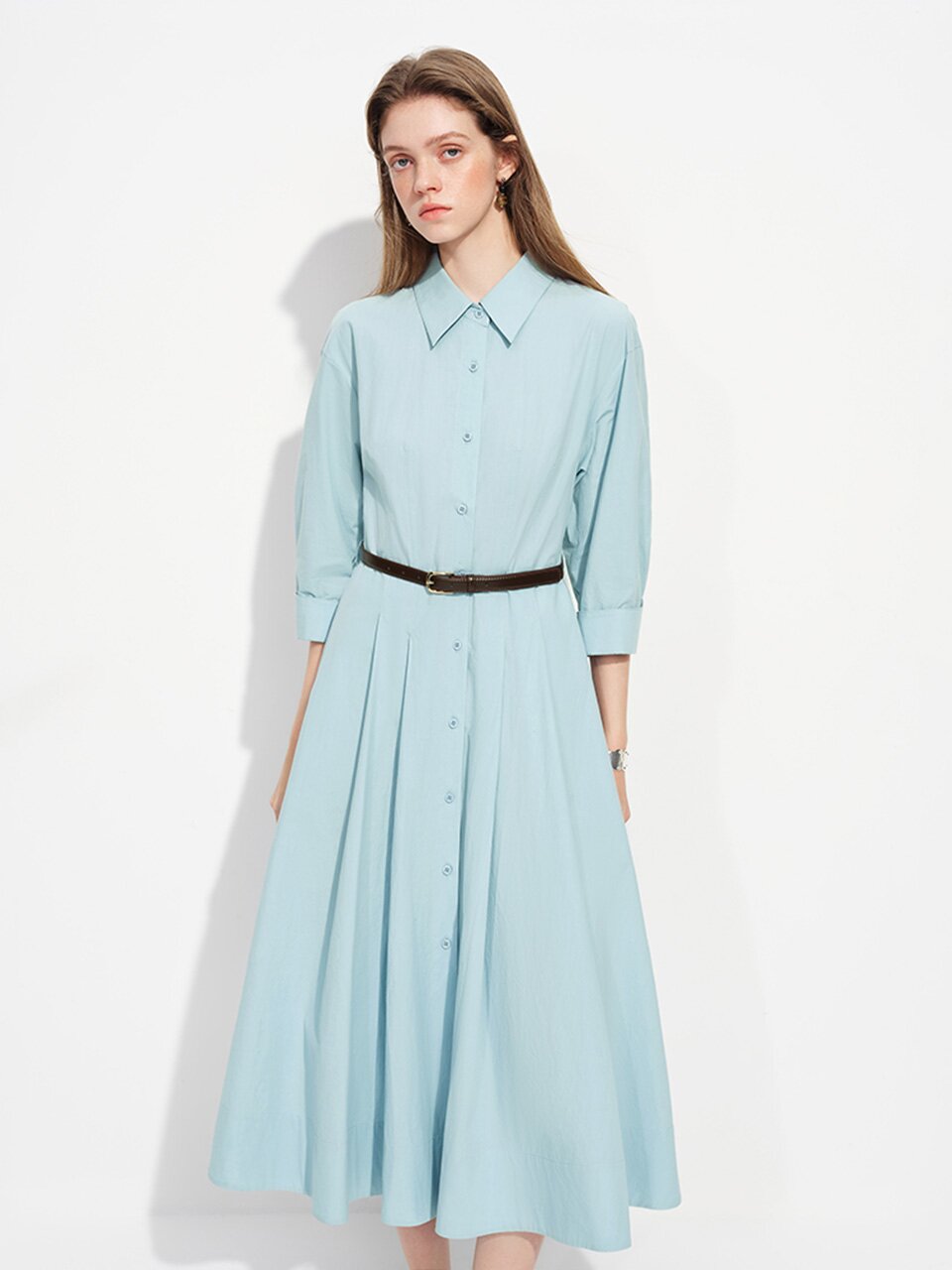 5/22 예약배송_WD_Pleated shirt dress_2color