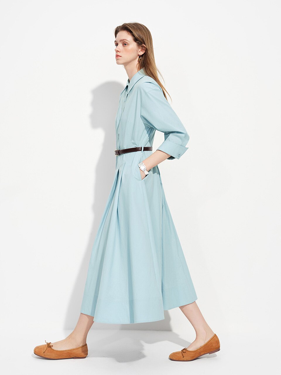 5/22 예약배송_WD_Pleated shirt dress_2color