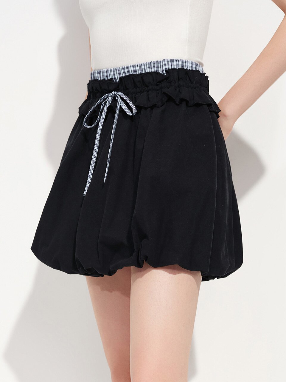 WD_Ruffle drawstring balloon skirt_3color