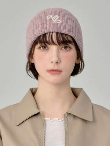 리프 VZ 로고 워시드 비니 인디 핑크