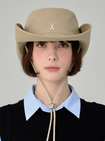 VA 스터드 사파리 버킷햇 베이지