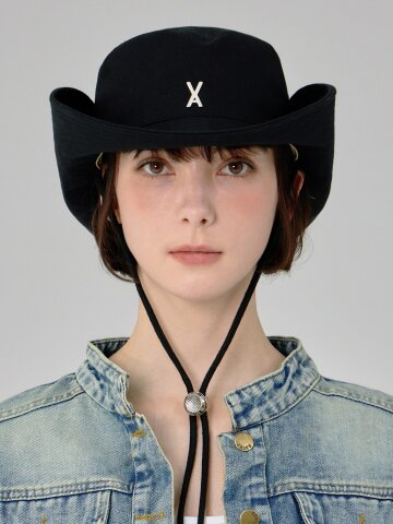 VA 스터드 사파리 버킷햇 블랙