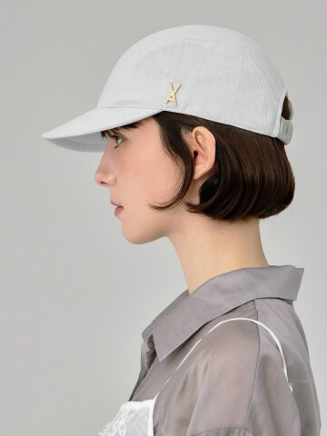 VA 스터드 글로시 스크런치 캡 그레이