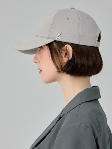 VA 스터드 에센셜 볼캡 그레이