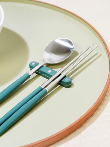 보겐 샤또 국내산 수저 받침 4p 세트 숟가락 젓가락 받침대 15colors