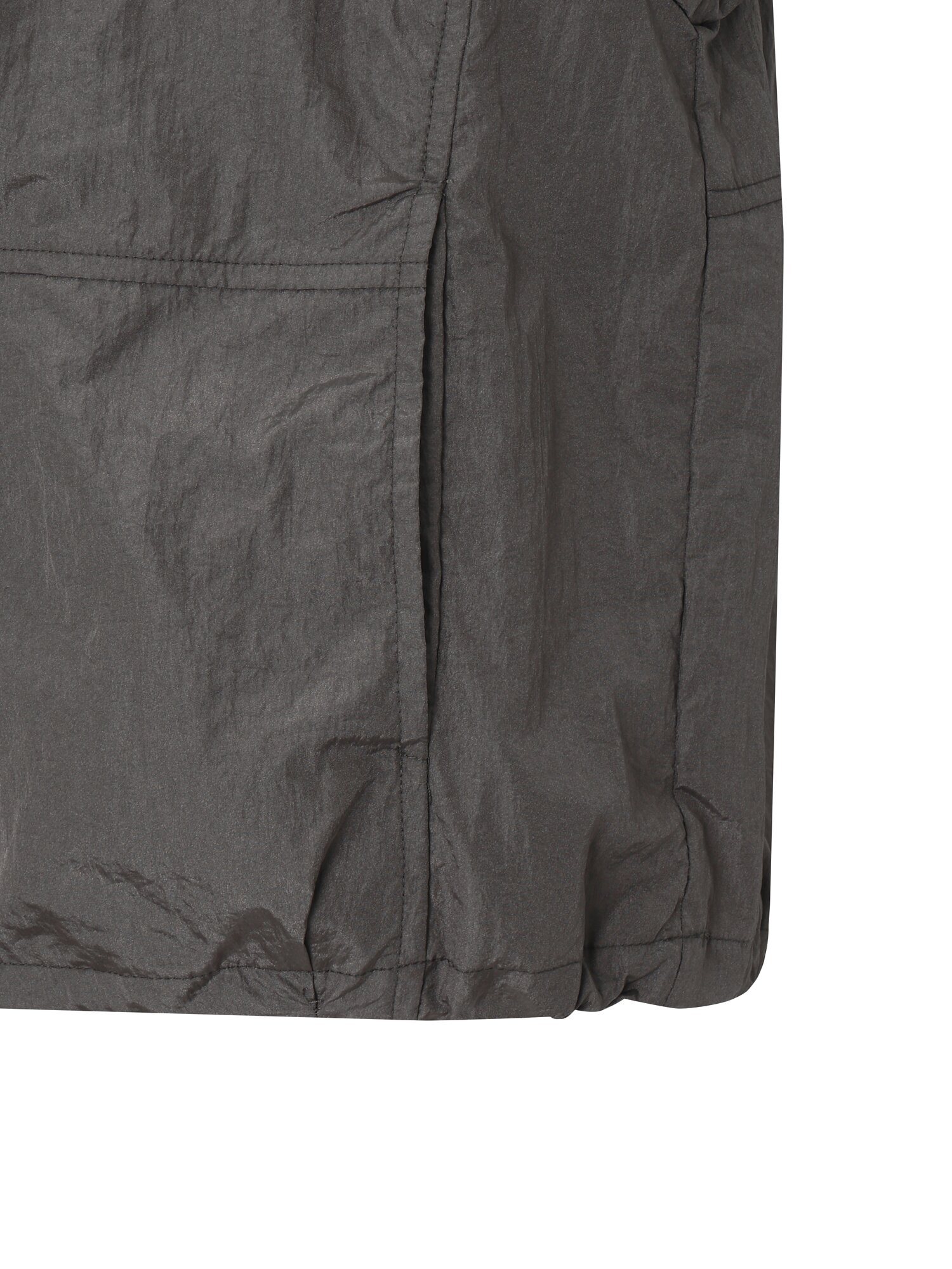 나일론 하이넥 크롭 점퍼 (GREY)