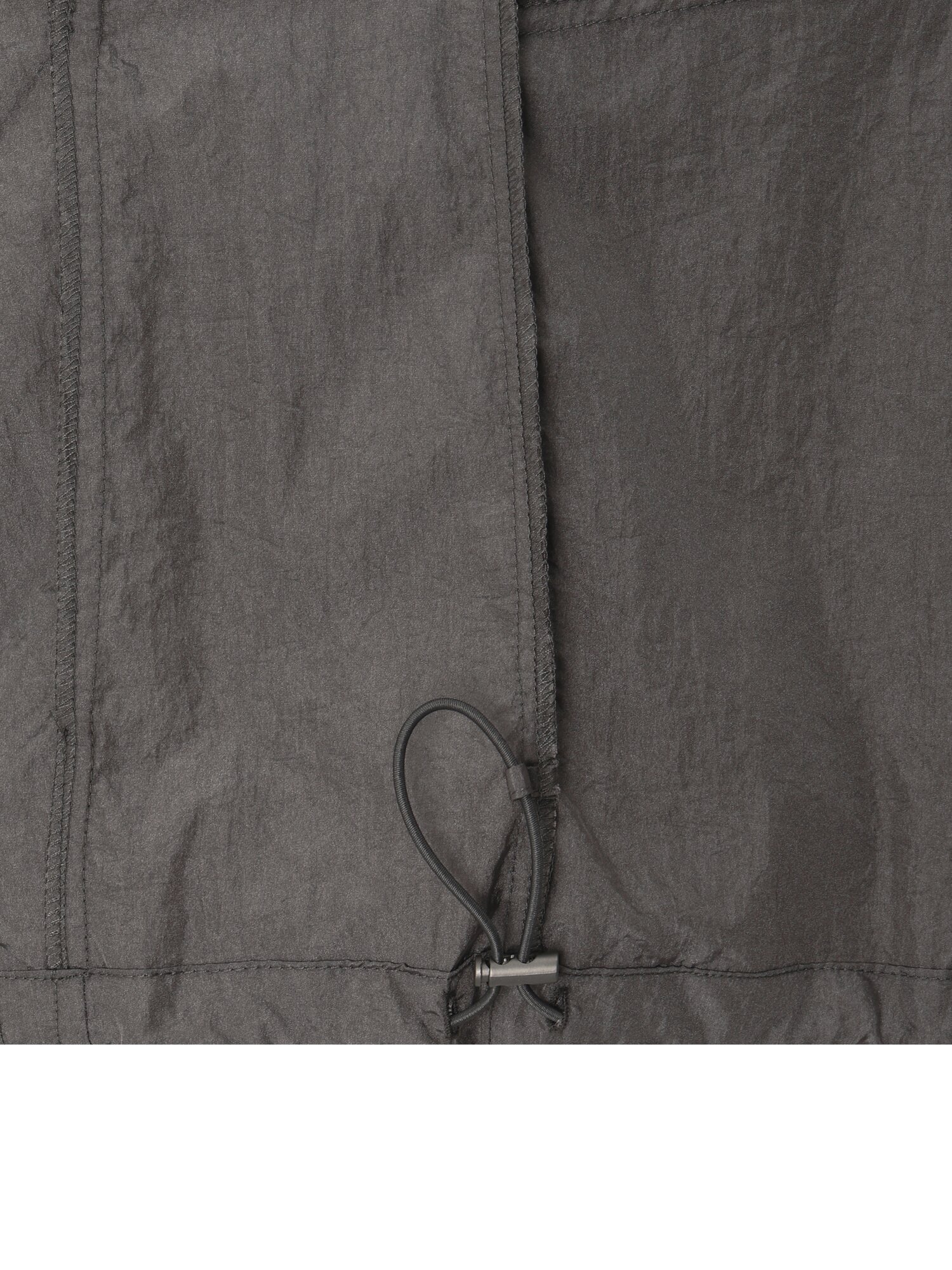 나일론 하이넥 크롭 점퍼 (GREY)